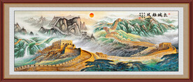 锦绣山河山水画