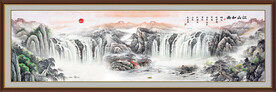 巨幅山水画国画