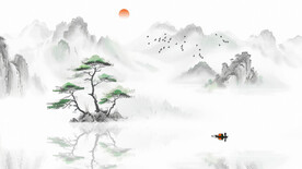 中国风水墨山水画