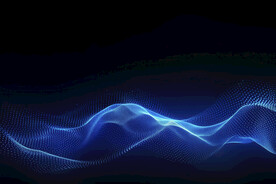 蓝色3d科技线条