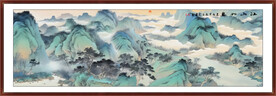 千里江山图山水画
