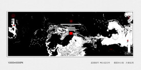 水墨丝绸印花布料