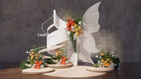 婚礼布置迎宾区su模型