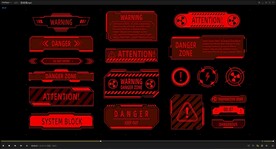 放射性警示安全ae动画