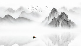 新中式山水意境画