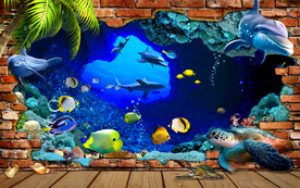 海底世界壁画