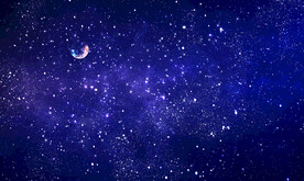 蓝色星空天花软膜