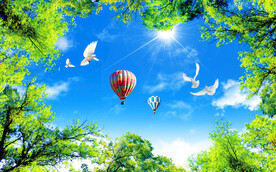 蓝天白云软膜天花