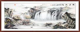 山水装饰国画