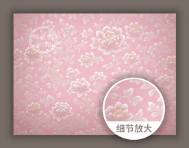 传统古典淡雅花纹底纹图案