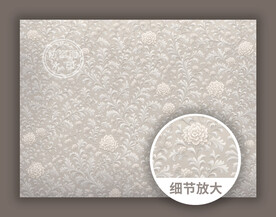 古典素雅淡雅艺术雕花花纹图案