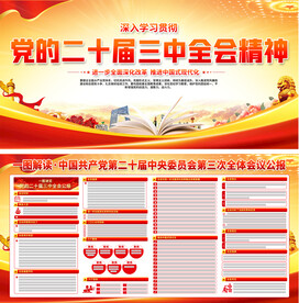 二十届三中全会展板