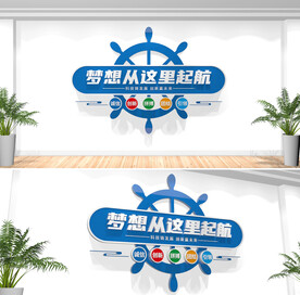 企业标语文化墙