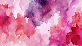 红色水彩水墨背景