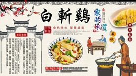 白斩鸡背景墙