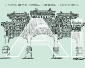 雍和宫福衍金沙牌坊