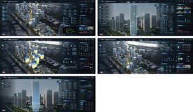 科技感大数据可视化智能界面全套