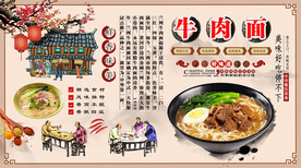 牛肉面背景墙