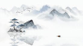 新中式意境水墨装饰画