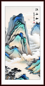 禅意客厅水墨装饰画