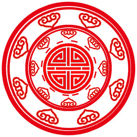 国潮国风寿纹如意图纹