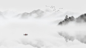 现代水墨画意境水墨画