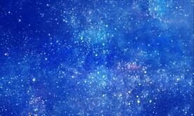 蓝色星空背景墙