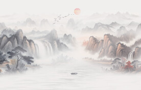 新中式意境山水画
