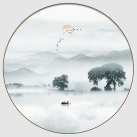 水墨山水画