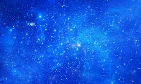 蓝色星空软膜天花背景