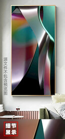 现代简约抽象渐变艺术玄关装饰画
