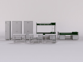 营具系列 钢制双层床 单人床