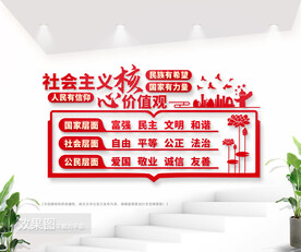 社会主义核心价值观文化墙