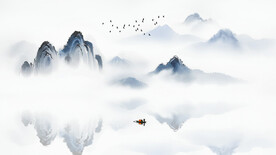 现代水墨画意境水墨画