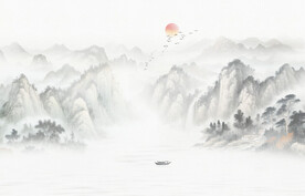 新中式意境山水画