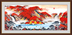 鸿运当头国画