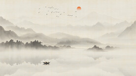 水墨山水装饰画