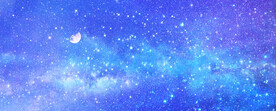 蓝色星空背景墙