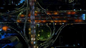 郑州城市立交桥夜景