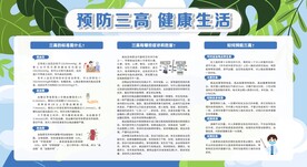预防三高健康科普