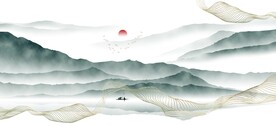 中式山水装饰画