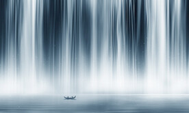 高山流水瀑布山水