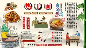 热干面背景墙