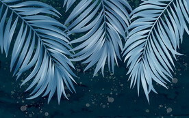 清新植物叶子宜家简约背景墙