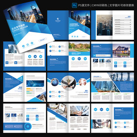 蓝色信息科技画册 企业宣传册