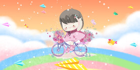 女孩儿童房背景墙