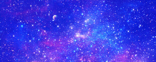 蓝色星空背景墙