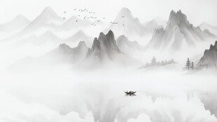 水墨山水意境