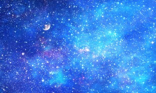 蓝色星空天花软膜