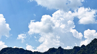 蓝天白云延时摄影